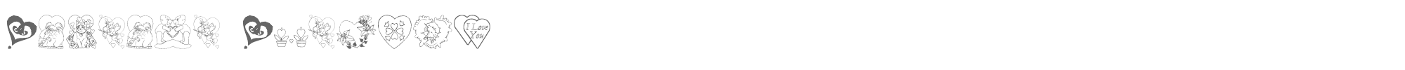 Sample characters Someone Special Font